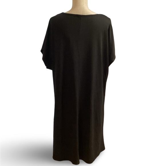Top Fashion of NY blouse tunic top DIVA long with front slits Size 2x heels sexy - Picture 4 of 5
